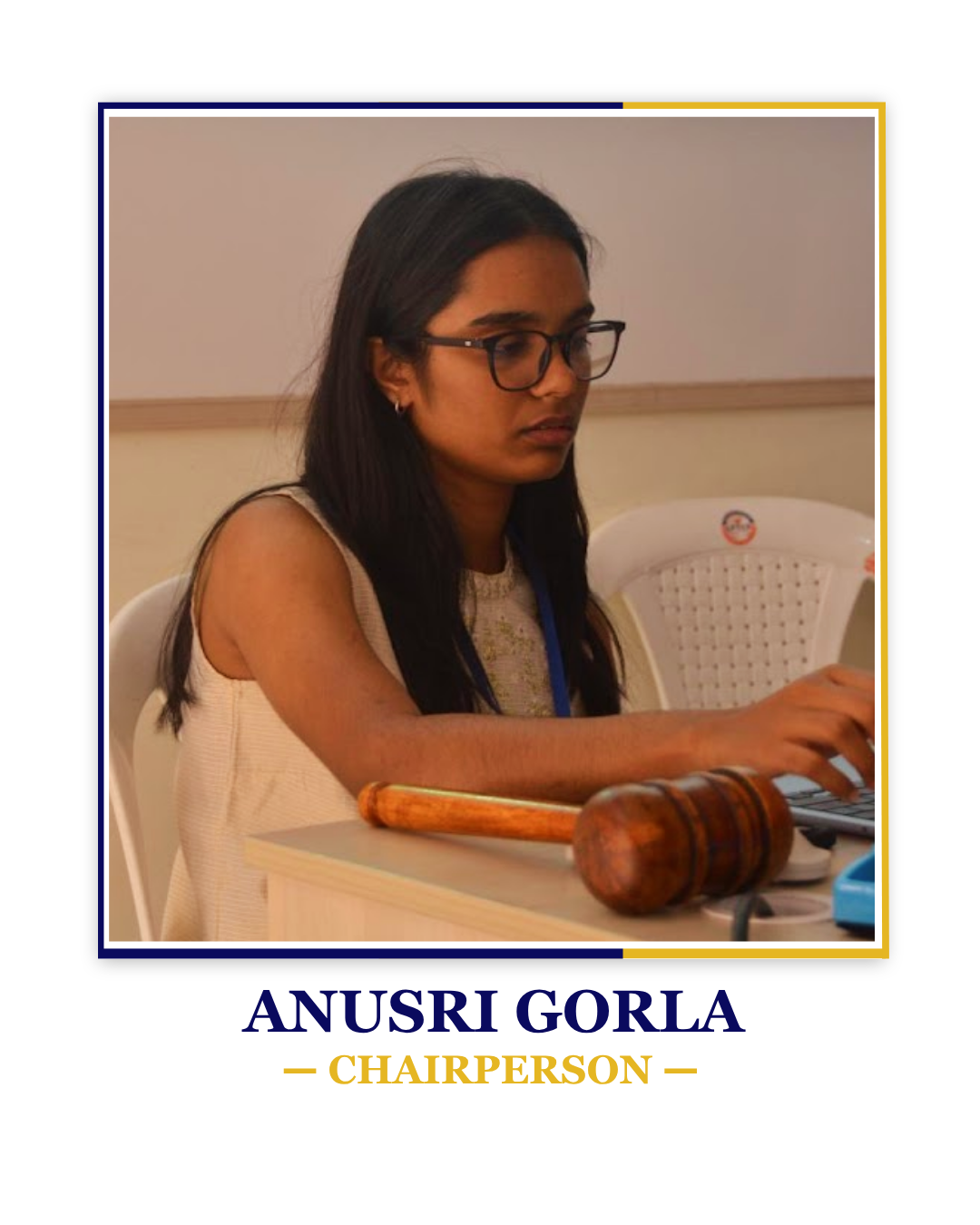 Anusri Gorla — Chairperson