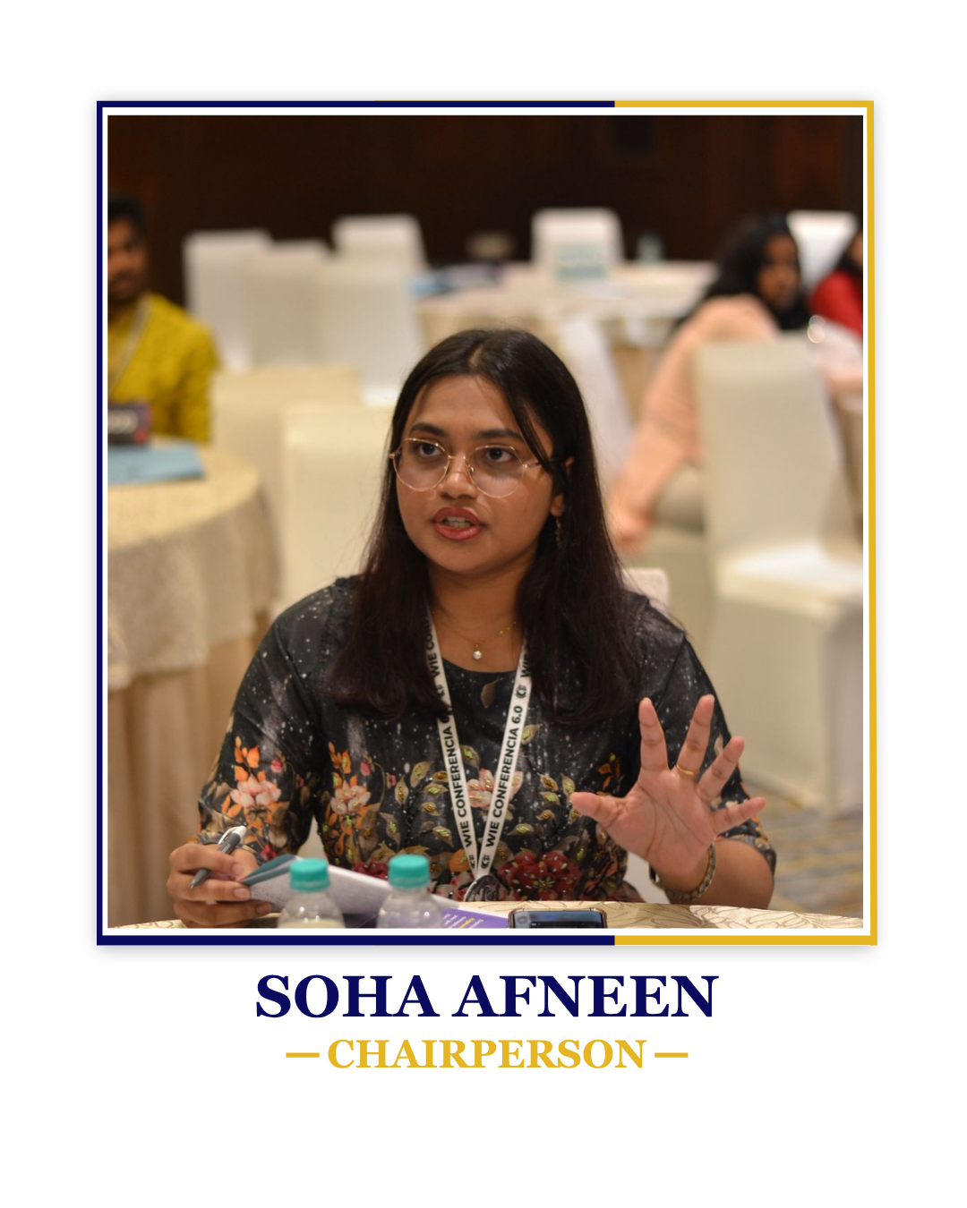 Soha Afneen — Chairperson