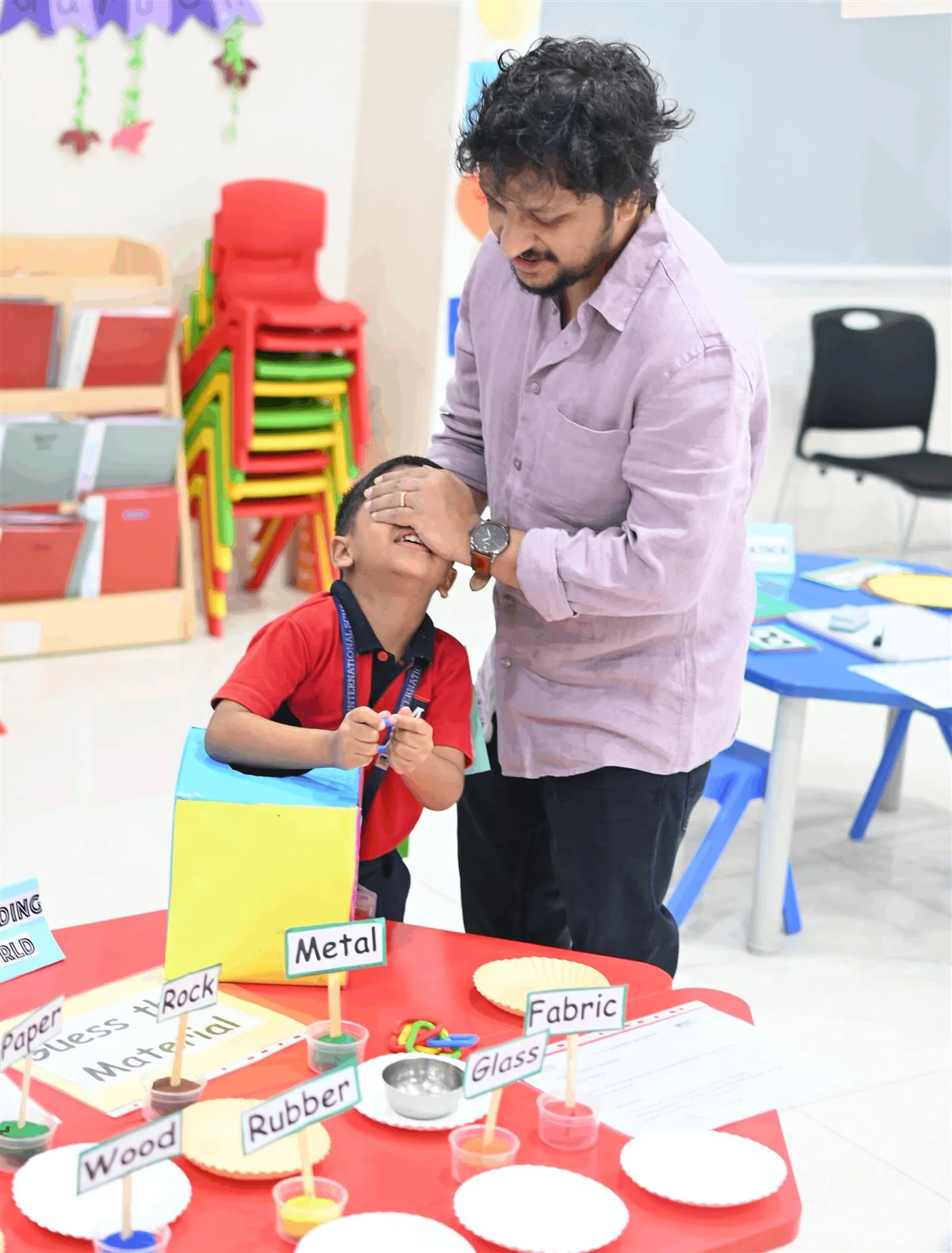 Parent and child learning together at Meru