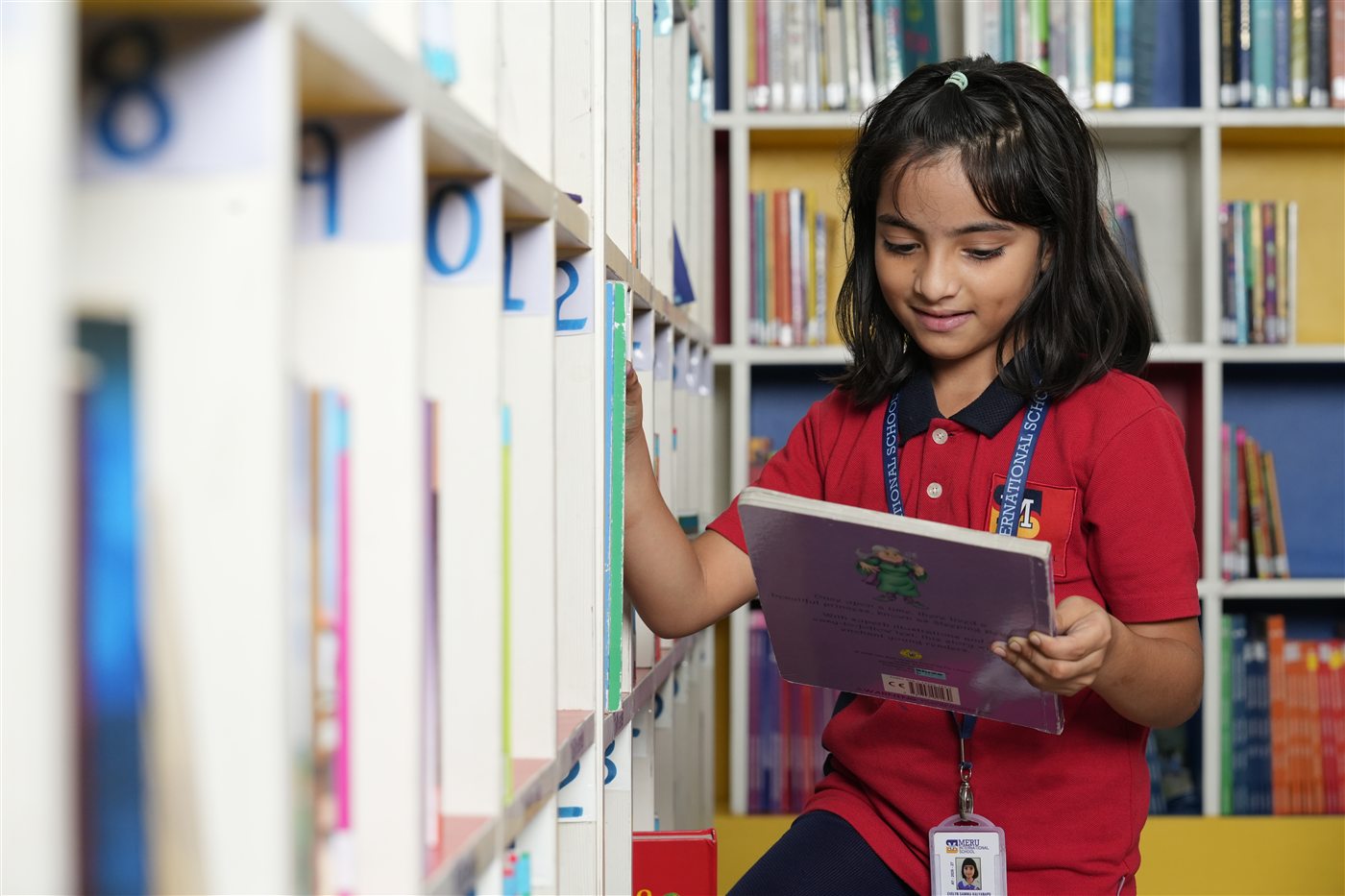 A Meru student exploring ideas through reading