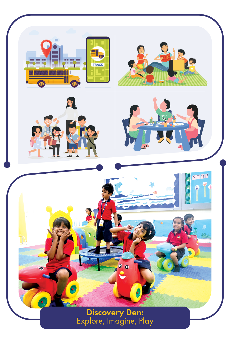 explore,imagine, play